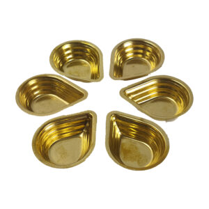 Brass Drop shape Diyas 6 Pcs Big